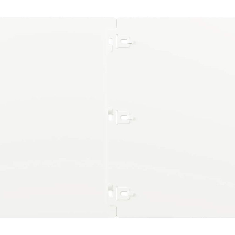 25cm H x 103cm W Cold-Rolled Steel Lawn Edging, White, 25 x 103 cm, 20