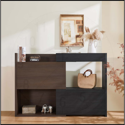 Armoire de rangement extensible et rotative avec tiroir, tablettes réglables et fonctionnalité d'angle pour une organisation polyvalente à la maison