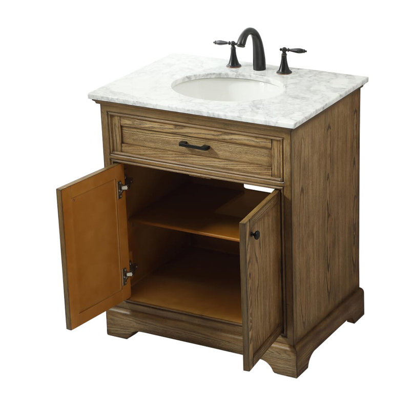 Ensemble de meuble-lavabo simple de 30 po Hermes, Driftwood