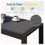 Table basse 43 po en aluminium noir mat toutes saisons