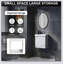 Ensemble de meuble-lavabo mural 20 po avec lavabo en céramique, armoire de rangement avec portes, ensemble d'armoire de salle de bain