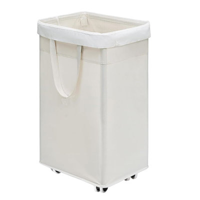 75L Slim Laundry Hamper with Wheels and Removable Laundry Bags