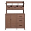 Grand îlot de cuisine autoportant 44,6 po x 19,5 po avec 6 tiroirs-885339802