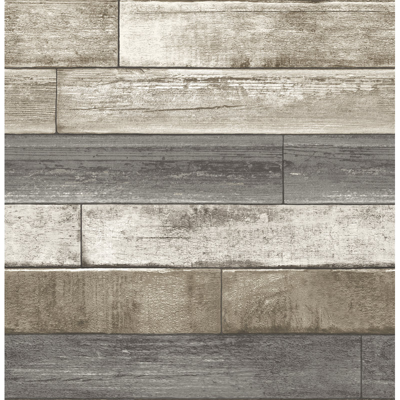 Rouleau de papier peint L 33 pi x l 20,5 po Porter, Brun