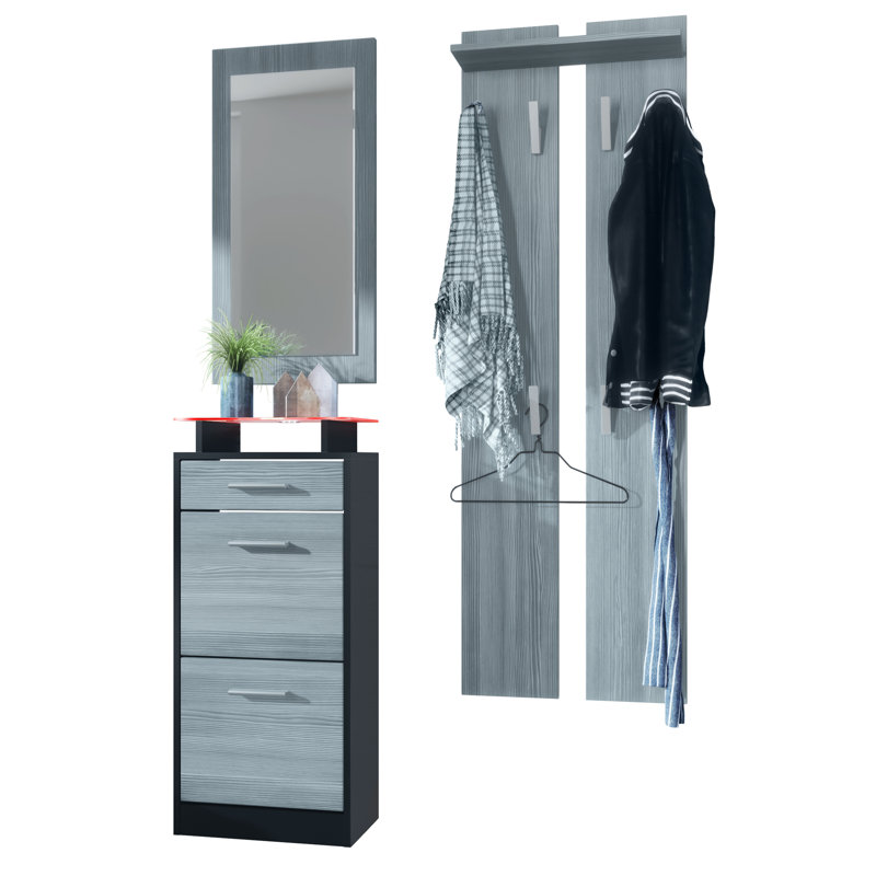 Mcclinton V2 Mini Hallway Set, Avola anthracite/Black (matt), Yes