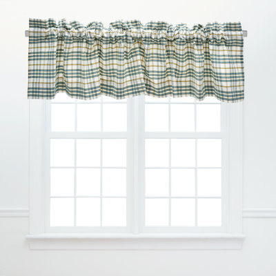 Simmons Plaid Cotton Valance Window Treatment