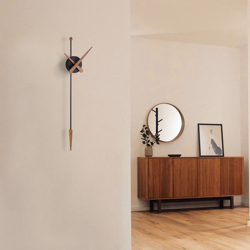 11.02'' Wall Clock, Black Oak