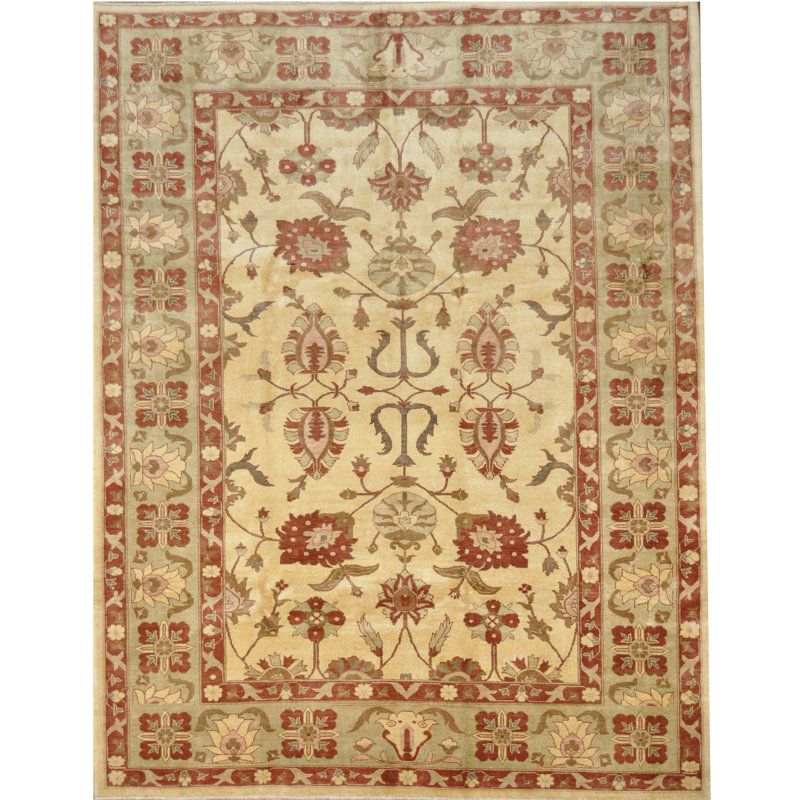 Wool Floral Indoor Rug
