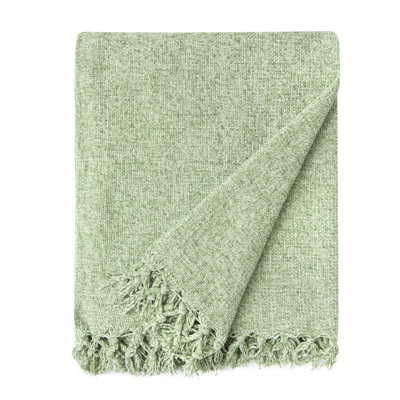  Darcy Tassel Blanket/Throw For Sofa Chair Bed Charcoal