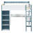 Full Loft Bed With Built-In Desk&Bookshelf-638038630