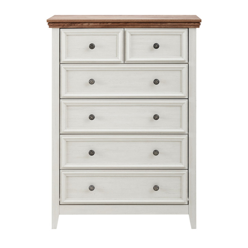 Armoire de rangement beige 6 - Commode spacieuse pour la chambre à coucher avec rails en métal lisse