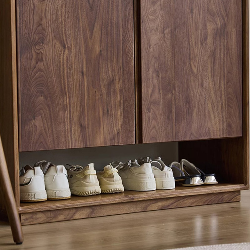 Japanese Style Floor Standing Shoe Storage Cabinet