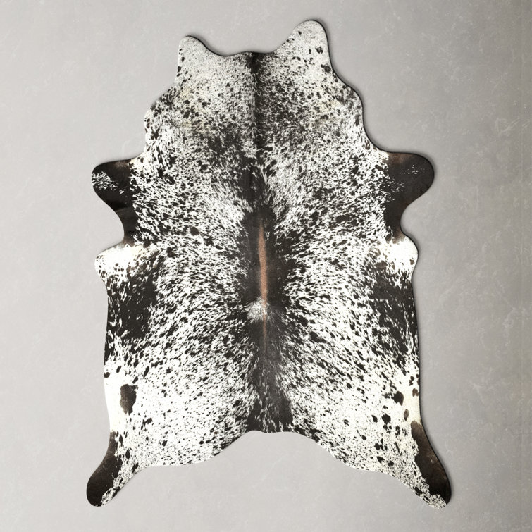 Charlize Handmade Cowhide Black/White Rug