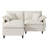73'' Comfy L Shaped Sectional Modular Cloud Loveseat Sofa With Ottoman, Tool-free Easy Assembly Corduroy Couch For Small Space-1155185319