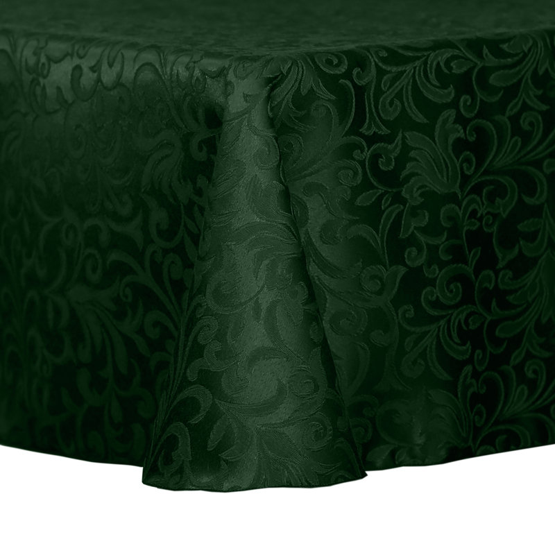 Rosdorf Park Damask Somerset Tablecloth Oval, 10, 132" x 108", Plum