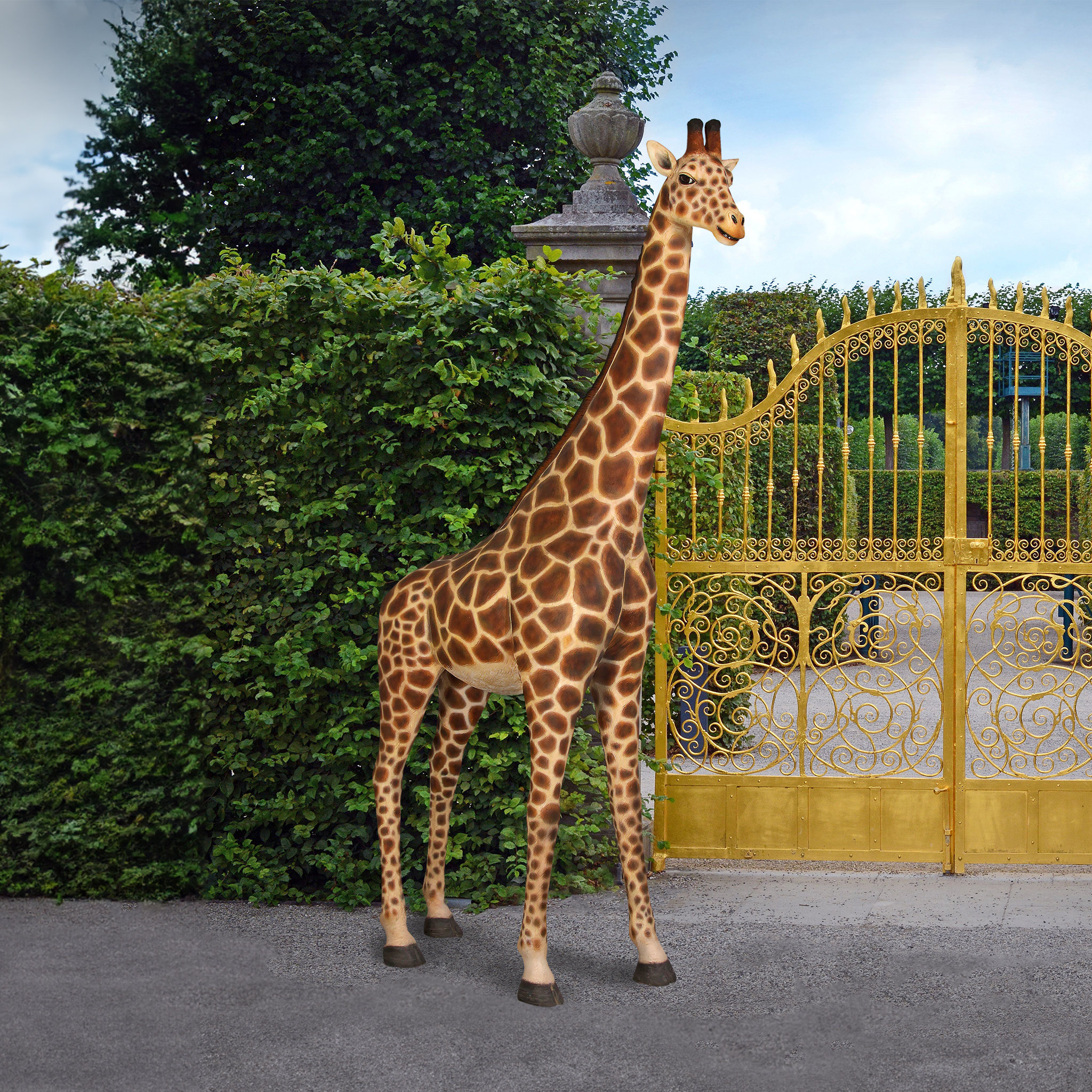 Design Toscano Garden Malee Scale Statue Giraffe Grand & Wayfair | Reviews