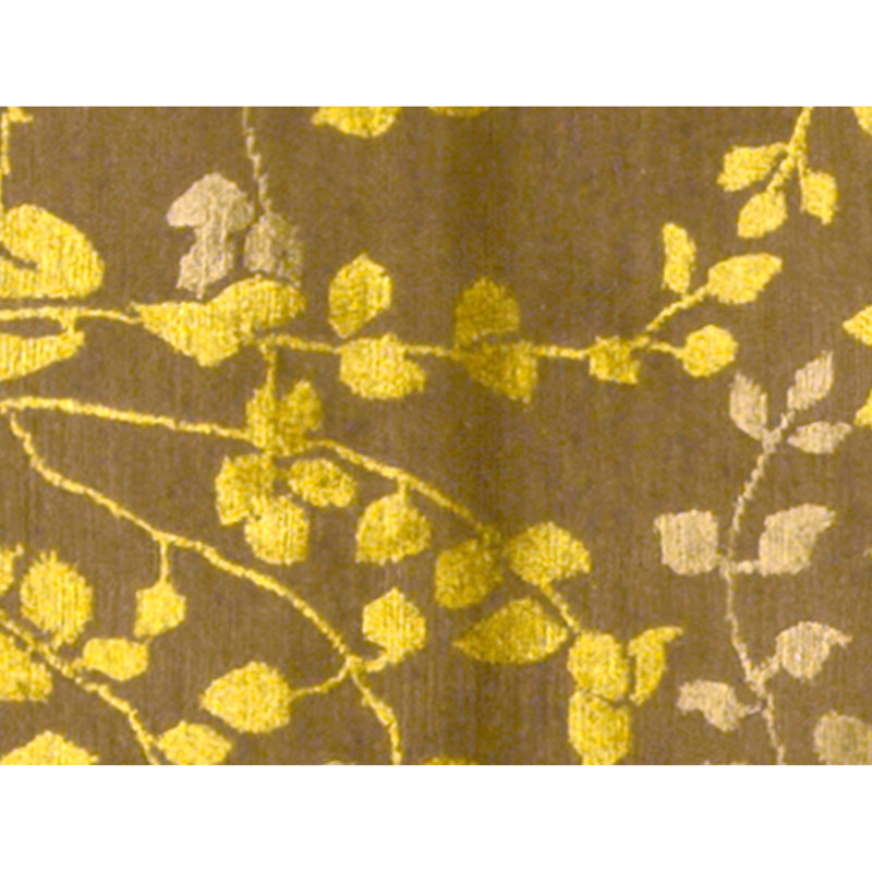 Tapis brun noué à la main de haute qualité