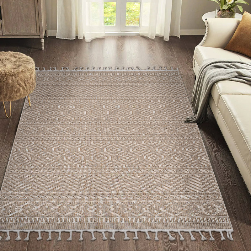 4X6 Geometric Area Rug - To Stains And Shedding, Decorates Rooms Beautifully Comfortably, Pet , Easy Scrub Clean Decoration For Homes, Stain & Non-Shedding, Safe Pets, Easily