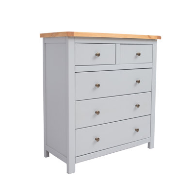 Spivey 90 cm W Chest of 5 Drawers