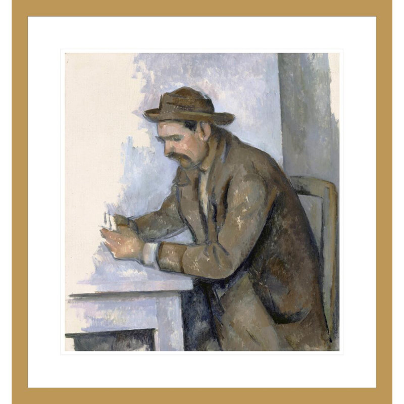 «The Card Player (The Cardplayer)» par Paul Cézanne, impression giclée sur cadre, H 24,92 po x l 23,5 po