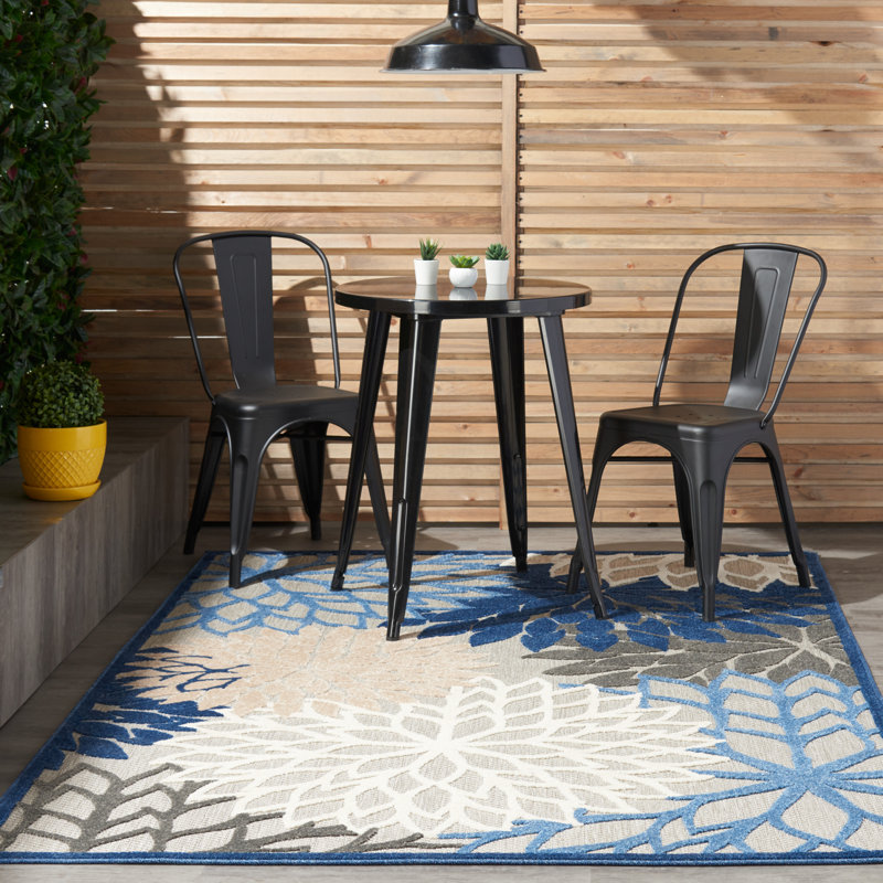 Weon Floral Hand Woven Area Rug, Rectangle 107 x 168cm