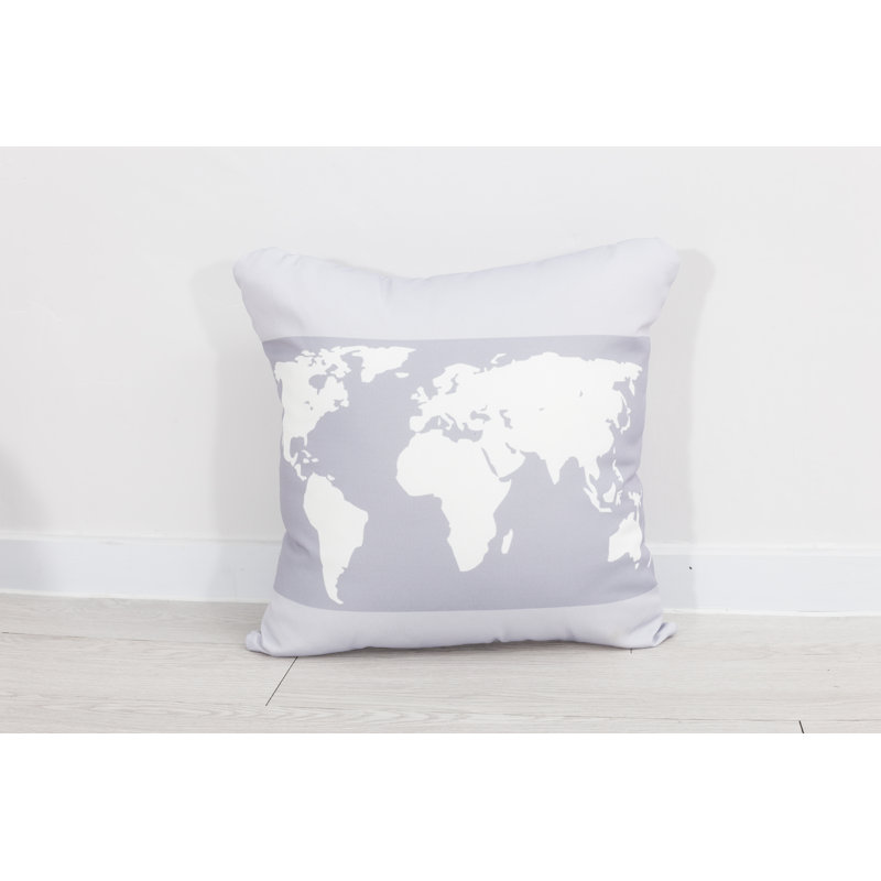 Algonquin Indoor / Outdoor Square Cushion Cover, Light Grey
