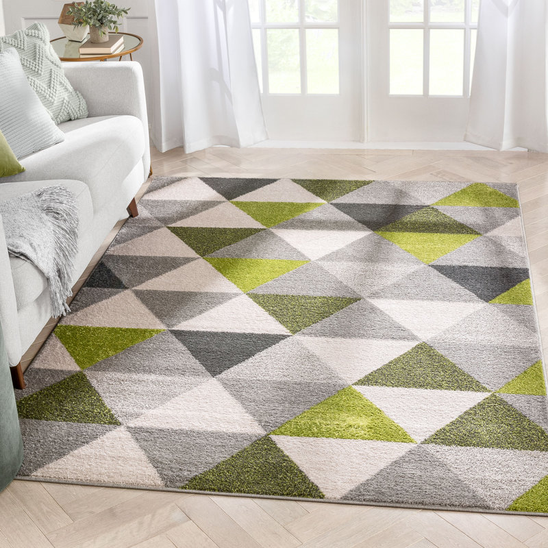 Bearrow Geometric Area Rug, Rectangle 120 x 160cm