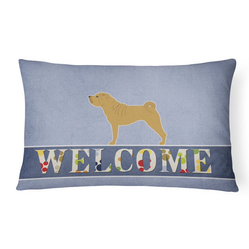  Coussin Shar Pei Merry Welcome