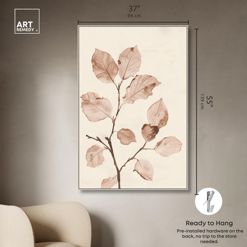 «Rust and Renewal III», reproduction d'art sur toile par Art Remedy, H 55 po x l 37 po, Silver Frame