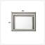 Miroir Antares finition chêne gris clair avec éclairage à DEL intégré, parfait pour les intérieurs modernes et élégants