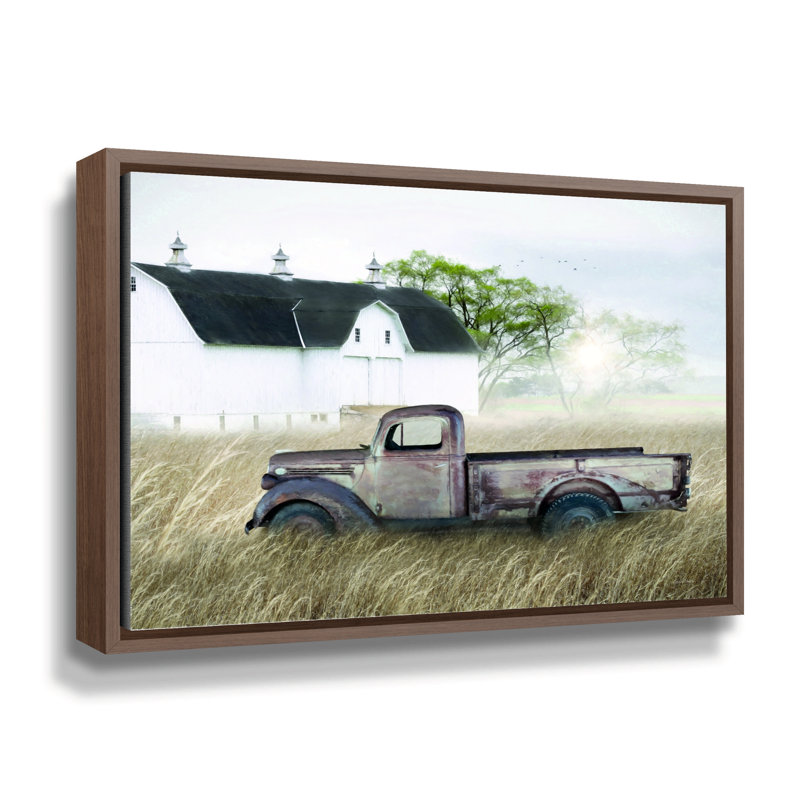 Timeless Truck Gallery, H 14 po x l 18 po x P 2 po, Cadre flottant brun