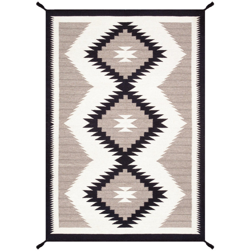 Hand Woven Cotton and Wool Oriental Area Rug