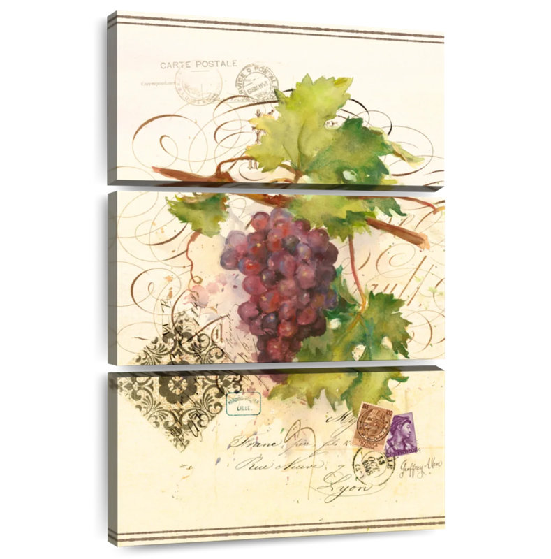 Yarlin Wine Cellar Purple Grapes, 32" H x 20" W