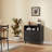 31.5" Curved-Edge 2-Door Buffet With Open Shelves And Grooved Trim Finish, Sideboard With Adjustable Shelves For Dinning, Kitchen-516014292