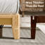 Base de lit grand format, ensemble de lit grand format 100% bambou massif avec 12 lattes en bois et espace de rangement sous le lit de 6,89 po, cadre de lit de style minimaliste japonais pour la chambre à coucher-1360748669-1360748664