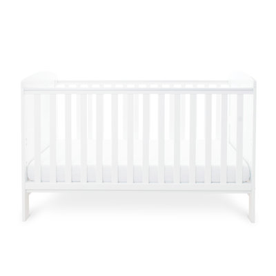 Coleby Classic Cot Bed and Fibre Mattress - White