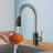 FORIOUS Pull Down Single Handle Kitchen Faucet with Accessories-62467306