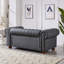 Causeuse de canapé classique en similicuir Chesterfield