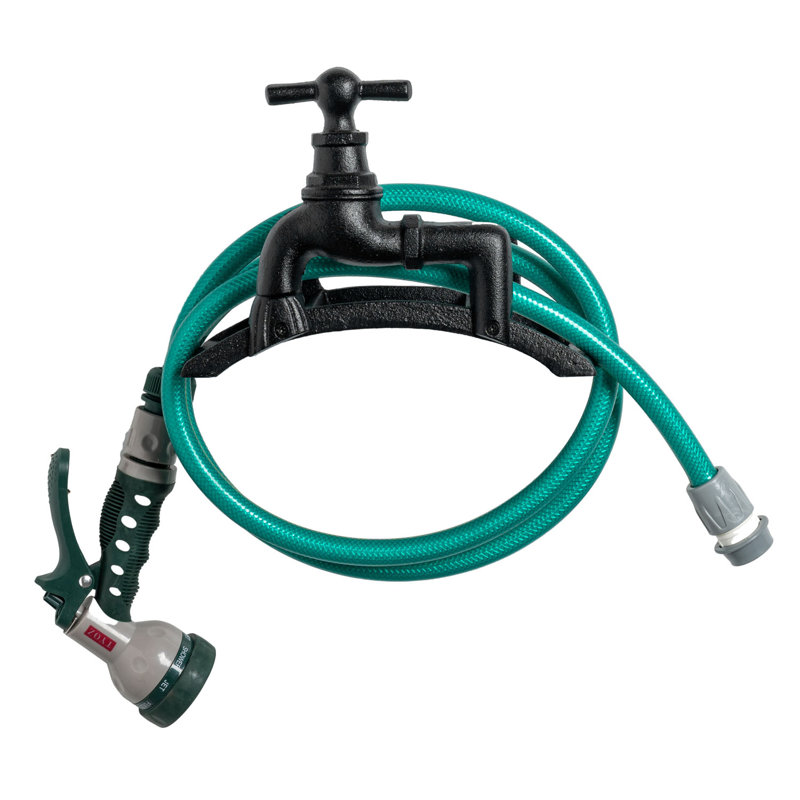 Iron Garden Cast Hose Reel Holder
