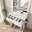 Vanity Table With Mirror & Adjustable LED Lights, Power Outlet, Hairdryer Holder & Stool – Compact Dressing Desk For Small Bedrooms-1245619982