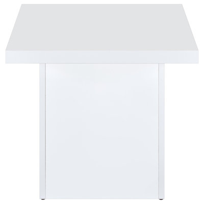 White High Gloss End Table