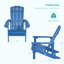Plastic Adirondack Chair Patio Plastic Chair Fire Pit Single Chair-2097092375