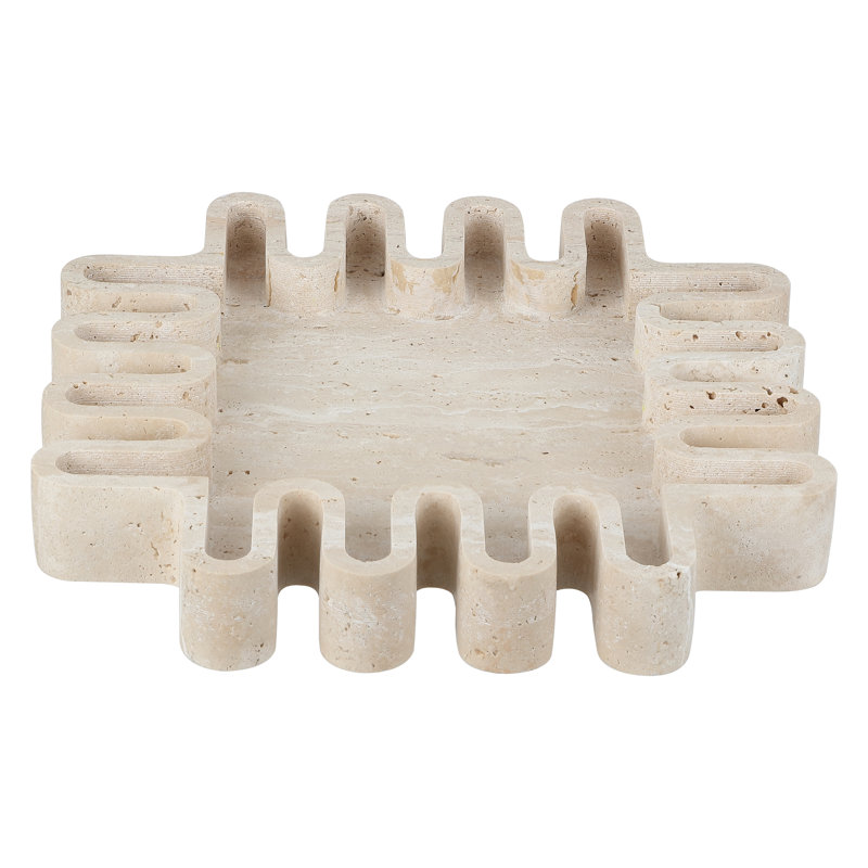 Mia Travertine Lrage Tray