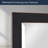 Black Metal Framed Modern Rectangular Wall Mirror with Oil Rubbed Bronze Trim - 40x30"