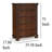 Commode 5 tiroirs Laon