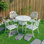 Ensemble de patio élégant en aluminium coulé Slee Bistro Bliss Collection