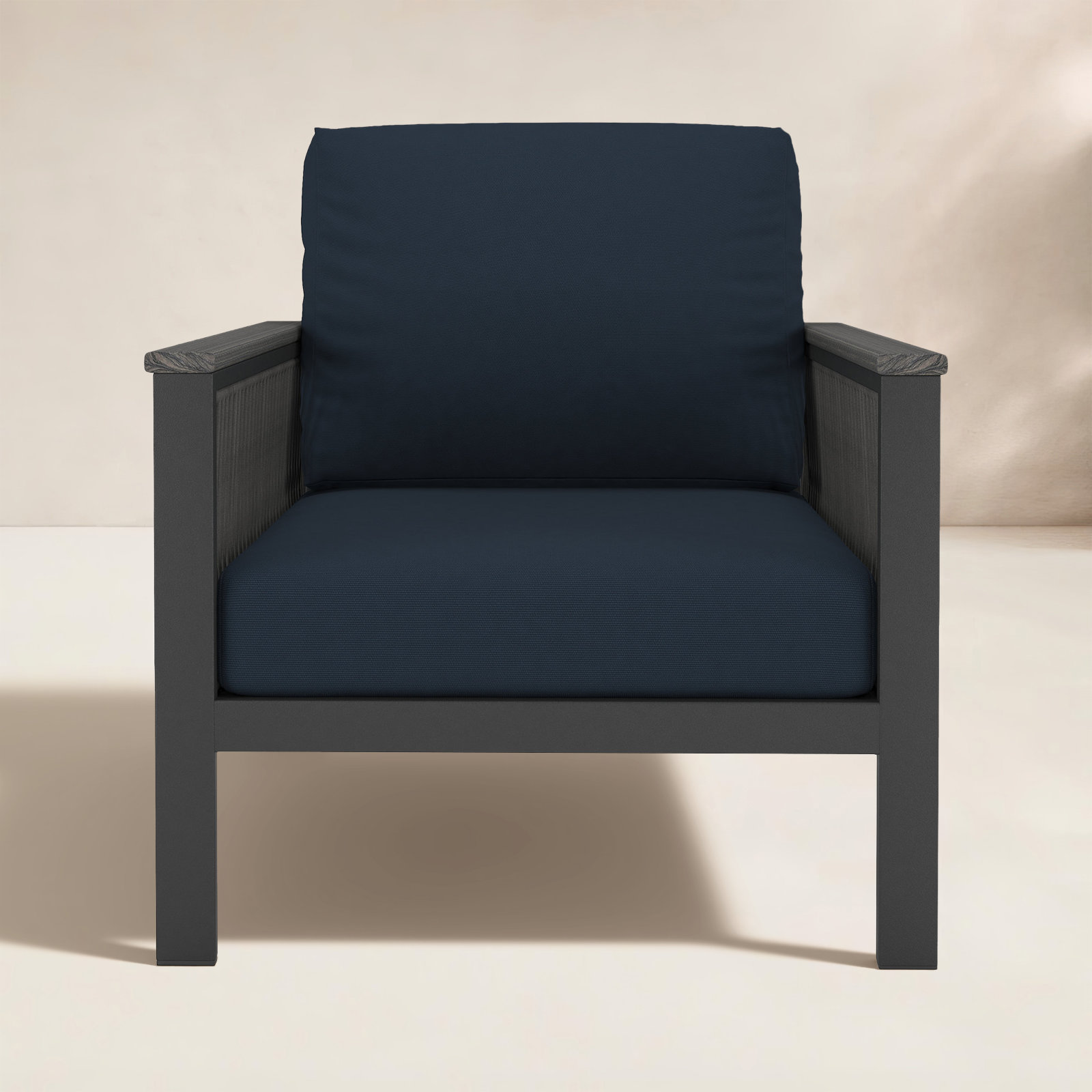 Townsend Sunbrella® Patio Lounge Chair, Canvas Navy Sunbrella® Canvas