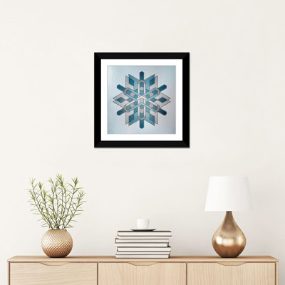 « structural flocon de neige » par "5by5collective, reproduction d’impression sur toile tendue