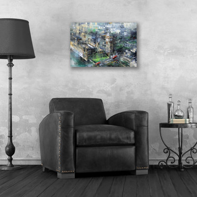 «London Green - Big Ben» par Mark Lague, art mural en verre acrylique