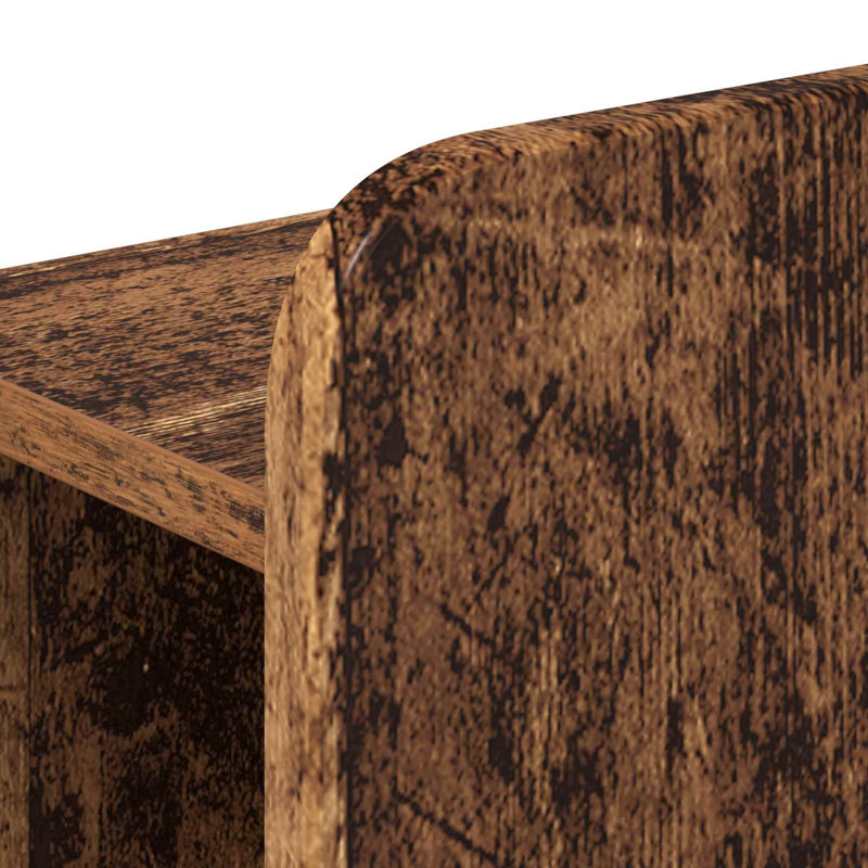 Bookcase Headboard, 120 x 200 cm, Old Wood